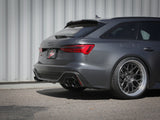 Mach Force-Xp 3 Inch to 2-1/2 Inch Stainless Steel Cat-Back Exhaust System Black Audi RS6 Avant 21-26 V8-4.0L (tt) aFe Power