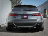 Mach Force-Xp 3 Inch to 2-1/2 Inch Stainless Steel Cat-Back Exhaust System Black Audi RS6 Avant 21-26 V8-4.0L (tt) aFe Power