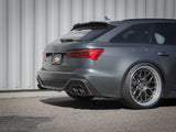 Mach Force-Xp 3 Inch to 2-1/2 Inch Stainless Steel Cat-Back Exhaust System Carbon Audi RS6 Avant 21-26 V8-4.0L (tt) aFe Power