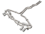 Mach Force-Xp 3 Inch to 2-1/2 Inch Stainless Steel Cat-Back Exhaust System Polished Audi RS6 Avant 21-26 V8-4.0L (tt) aFe Power