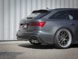 Mach Force-Xp 3 Inch to 2-1/2 Inch Stainless Steel Cat-Back Exhaust System Polished Audi RS6 Avant 21-26 V8-4.0L (tt) aFe Power