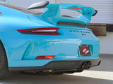 Mach Force-Xp 2-1/2 Inch 304 Stainless Steel Cat-Back Exhaust w/Carbon Fiber Tips Porsche 911 GT3 14-19 H6-3.8L/4.0L aFe Power