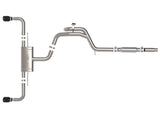Gemini Xv 3 Inch to 2-1/2 Inch 304 Stainless Steel Cat-Back Exhaust w/ Cut-Out Black Volkswagen Gti (Mkviii) 22-24 L4-2.0L (t) aFe Power