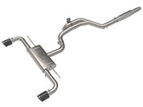 Gemini Xv 3 to 2-1/2 Inch 304 Stainless Steel Cat-Back Exhaust w/ Cut-Out Carbon Volkswagen Gti (Mkviii) 22-24 L4-2.0L (t) aFe Power