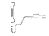 Mach Force-Xp 3 Inch to 2-1/2 Inch 304 SS Cat-Back Hi-Tuck Exhaust System Volkswagen Atlas Cross Sport 20-26 L4-2.0L/V6-3.6L aFe Power