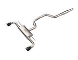 Mach Force-Xp 3 Inch to 2-1/2 Inch Stainless Steel Cat-Back Exhaust System Black Volkswagen Gti (Mkviii) 22-26 L4-2.0L (t) aFe Power
