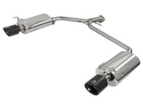Takeda 2-1/4 Inch to 1-3/4 Inch 304 Stainless Steel Axle-Back Exhaust w/ Black Tips Honda Accord Sport Sedan 13-17 L4-2.4L Black Powdercoated Tip Finish aFe Power