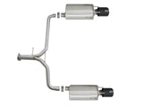 Takeda 2-1/4 Inch to 1-3/4 Inch 304 Stainless Steel Axle-Back Exhaust w/ Black Tips Honda Accord Sport Sedan 13-17 L4-2.4L Black Powdercoated Tip Finish aFe Power