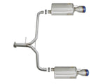 Takeda 2-1/4 Inch to 1-3/4 Inch 304 Stainless Steel Axle-Back Exhaust w/ Black Tips Honda Accord Sport Sedan 13-17 L4-2.4L Blue Flame Tip Finish aFe Power