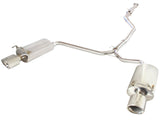 Takeda 2-1/2 Inch to 1-3/4 Inch 304 Stainless Steel Cat-Back Exhaust w/ Polish Tips Honda Accord 13-17 L4-2.4L aFe Power