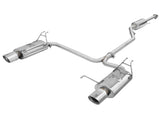 Takeda 2-1/4 Inch to 2 Inch 304 Stainless Steel Cat-Back Exhaust w/Polished Tips Honda Accord 08-12 V6-3.5L aFe Power