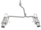 Takeda 2-1/4 Inch to 2 Inch 304 Stainless Steel Cat-Back Exhaust w/Polished Tips Honda Accord 08-12 V6-3.5L aFe Power