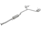 Takeda 2-1/4 Inch to 2 Inch 304 Stainless Steel Cat-Back Exhaust w/Polished Tips Honda Accord 08-12 V6-3.5L aFe Power