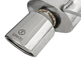 Takeda 2-1/4 Inch to 2 Inch 304 Stainless Steel Cat-Back Exhaust w/Polished Tips Honda Accord 08-12 V6-3.5L aFe Power