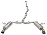 Takeda 304 Stainless Steel Cat-Back Exhaust w/ Blue Flame Tip Honda Civic Sedan 16-21 L4-1.5L (t) aFe Power