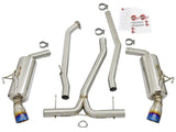 Takeda 304 Stainless Steel Cat-Back Exhaust w/ Blue Flame Tip Honda Civic Sedan 16-21 L4-1.5L (t) aFe Power