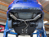 Takeda 304 Stainless Steel Cat-Back Exhaust w/ Blue Flame Tip Honda Civic Sedan 16-21 L4-1.5L (t) aFe Power