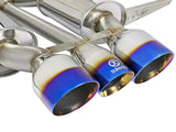Takeda 3 Inch 304 Stainless Steel Cat-Back Exhaust System w/ Blue Flame Tip Honda Civic Type R 17-21 L4-2.0L (t) aFe Power
