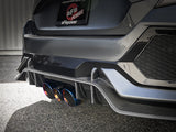 Takeda 3 Inch 304 Stainless Steel Cat-Back Exhaust System w/ Blue Flame Tip Honda Civic Type R 17-21 L4-2.0L (t) aFe Power