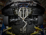 Takeda 3 Inch 304 Stainless Steel Cat-Back Exhaust System w/ Blue Flame Tip Honda Civic Type R 17-21 L4-2.0L (t) aFe Power
