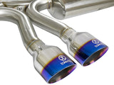 Takeda 3 Inch 304 Stainless Steel Cat-Back Exhaust System w/ Blue Flame Tip Honda Civic Si Coupe 17-20 L4-1.5L (t) aFe Power