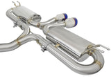 Takeda 3 Inch 304 Stainless Steel Cat-Back Exhaust System w/ Blue Flame Tip Honda Civic Si Coupe 17-20 L4-1.5L (t) aFe Power