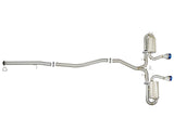 Takeda 3 Inch 304 Stainless Steel Cat-Back Exhaust System w/ Blue Flame Tip Honda Civic Si Coupe 17-20 L4-1.5L (t) aFe Power