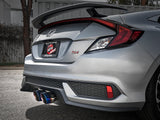 Takeda 3 Inch 304 Stainless Steel Cat-Back Exhaust System w/ Blue Flame Tip Honda Civic Si Coupe 17-20 L4-1.5L (t) aFe Power