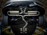 Takeda 3 Inch 304 Stainless Steel Cat-Back Exhaust System w/ Blue Flame Tip Honda Civic Si Coupe 17-20 L4-1.5L (t) aFe Power