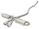 Takeda 3 Inch 304 Stainless Steel Cat-Back Exhaust w/ Center Polished Tips Honda Civic Si Coupe 17-20 L4-1.5L (t) aFe Power