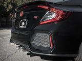 Takeda 3 Inch 304 Stainless Steel Cat-Back Exhaust w/ Center Polished Tips Honda Civic Si Coupe 17-20 L4-1.5L (t) aFe Power