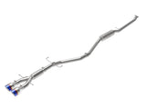 Takeda 2-1/2 Inch 304 Stainless Steel Cat-Back Exhaust System w/ Blue Flame Tips Honda Civic Si Sedan 17-20 L4-1.5L (t) aFe Power