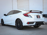 Takeda 2-1/2 Inch 304 Stainless Steel Cat-Back Exhaust System w/ Carbon Fiber Tips Honda Civic Si Coupe 17-20 L4-1.5L (t) aFe Power
