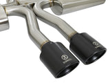 Takeda 3 Inch 304 Stainless Steel Cat-Back Exhaust System w/ Black Tips Honda Civic Si Sedan 17-20 L4-1.5L (t) aFe Power