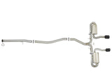 Takeda 3 Inch 304 Stainless Steel Cat-Back Exhaust System w/ Black Tips Honda Civic Si Sedan 17-20 L4-1.5L (t) aFe Power