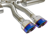 Takeda 3 Inch 304 Stainless Steel Cat-Back Exhaust System w/ Blue Flame Tips Honda Civic Si Sedan 17-20 L4-1.5L (t) aFe Power