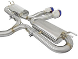 Takeda 3 Inch 304 Stainless Steel Cat-Back Exhaust System w/ Blue Flame Tips Honda Civic Si Sedan 17-20 L4-1.5L (t) aFe Power