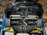 Takeda 3 Inch 304 Stainless Steel Cat-Back Exhaust System w/ Blue Flame Tips Honda Civic Si Sedan 17-20 L4-1.5L (t) aFe Power