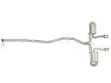 Takeda 3 Inch 304 Stainless Steel Cat-Back Exhaust System w/ Polished Tips Honda Civic Si Sedan 17-20 L4-1.5L (t) aFe Power