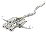 Takeda 3 Inch 304 Stainless Steel Cat-Back Exhaust System w/ Polished Tips Honda Civic Type R 17-21 L4-2.0L (t) aFe Power