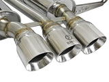 Takeda 3 Inch 304 Stainless Steel Cat-Back Exhaust System w/ Polished Tips Honda Civic Type R 17-21 L4-2.0L (t) aFe Power
