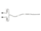 Takeda 3 Inch 304 Stainless Steel Cat-Back Exhaust System w/ Carbon Fiber Tips Honda Civic Sport 17-21 L4-1.5L (t) aFe Power