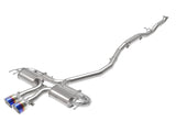 Takeda 3 Inch 304 Stainless Steel Cat-Back Exhaust System w/ Blue Flame Tips Honda Civic Sport 17-21 L4-1.5L (t) aFe Power