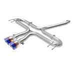 Takeda 2-1/2 Inch 304 Stainless Steel Axle-Back Exhaust System w/ Blue Flame Tips Honda Civic Sport 17-21 L4-1.5L (t) aFe Power