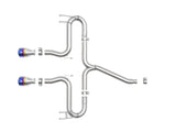 Takeda 2-1/2 Inch 304 Stainless Steel Axle-Back Exhaust System w/ Blue Flame Tips Honda Civic Sport 17-21 L4-1.5L (t) aFe Power