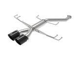 Takeda 2-1/2 Inch 304 Stainless Steel Axle-Back Exhaust System w/ Black Tips Honda Civic Type R 17-21 L4-2.0L (t) aFe Power