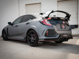 Takeda 2-1/2 Inch 304 Stainless Steel Axle-Back Exhaust System w/ Black Tips Honda Civic Type R 17-21 L4-2.0L (t) aFe Power