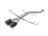 Takeda 2-1/2 Inch 304 Stainless Steel Axle-Back Exhaust System w/ Carbon Fiber Tip Honda Civic Type R 17-21 L4-2.0L (t) aFe Power