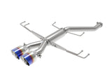 Takeda 2-1/2 Inch 304 Stainless Steel Axle-Back Exhaust System w/ Blue Flame Tips Honda Civic Type R 17-21 L4-2.0L (t) aFe Power
