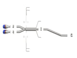 Takeda 2-1/2 Inch 304 Stainless Steel Axle-Back Exhaust System w/ Blue Flame Tips Honda Civic Type R 17-21 L4-2.0L (t) aFe Power